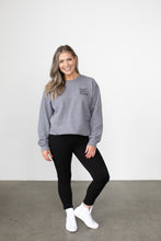 Load image into Gallery viewer, Copy Posse VARSITY Sweatshirt, size L.